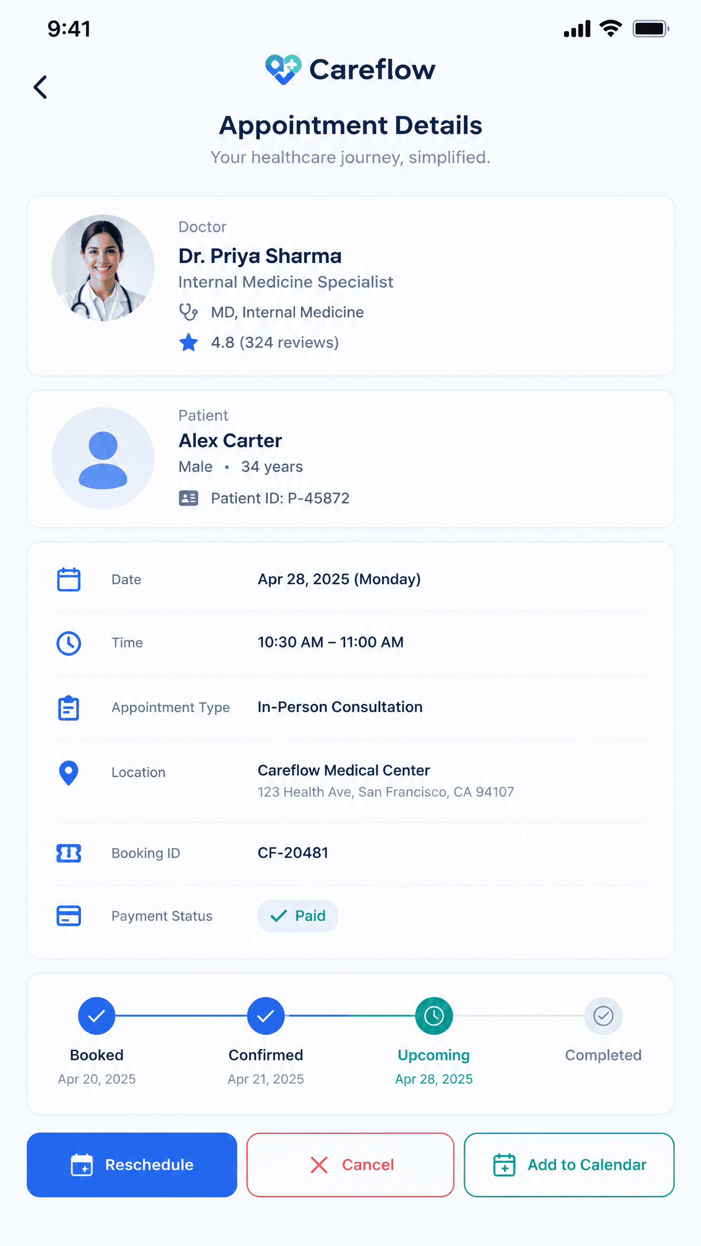 Consultation Details & E-Prescription